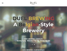 Tablet Screenshot of duelbrewing.com